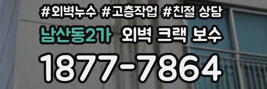 남산동2가 외벽 크랙 보수