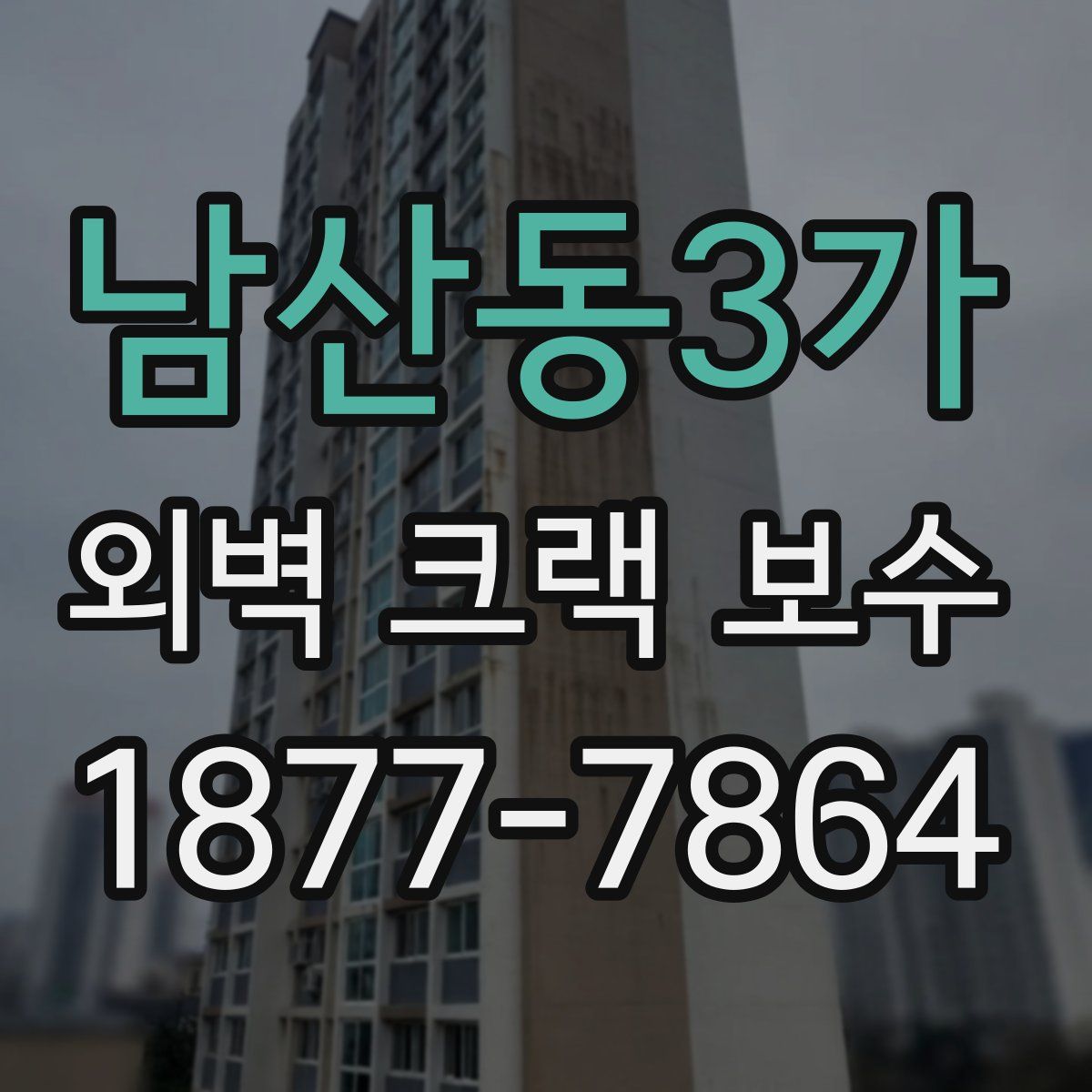 남산동3가 외벽 크랙 보수