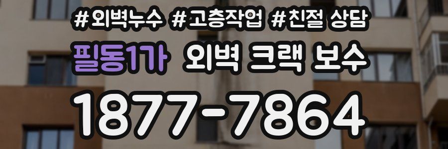 필동1가 외벽 크랙 보수