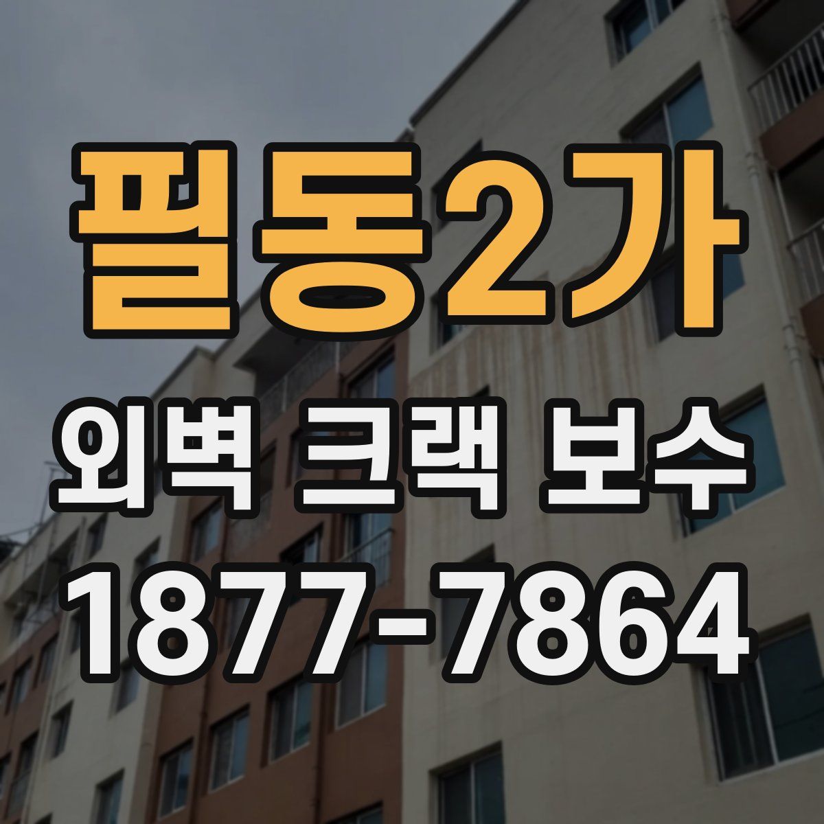 필동2가 외벽 크랙 보수