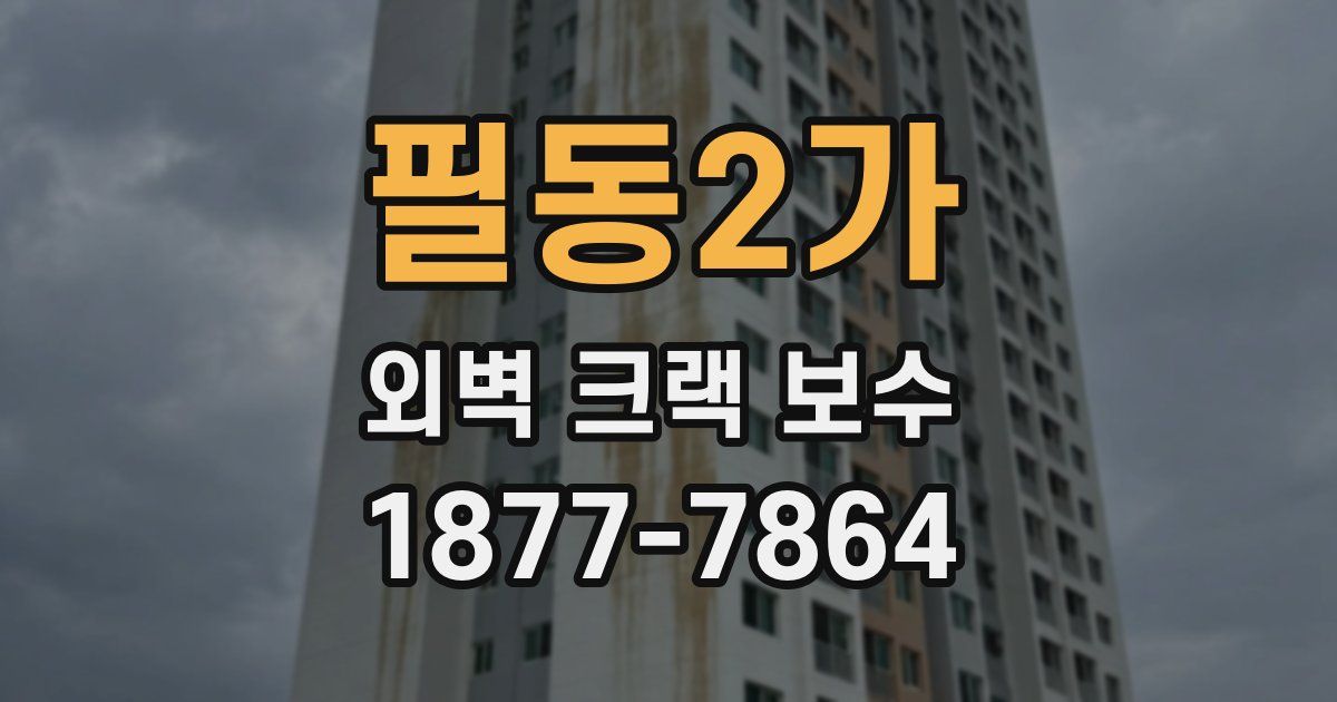 필동2가 외벽 크랙 보수