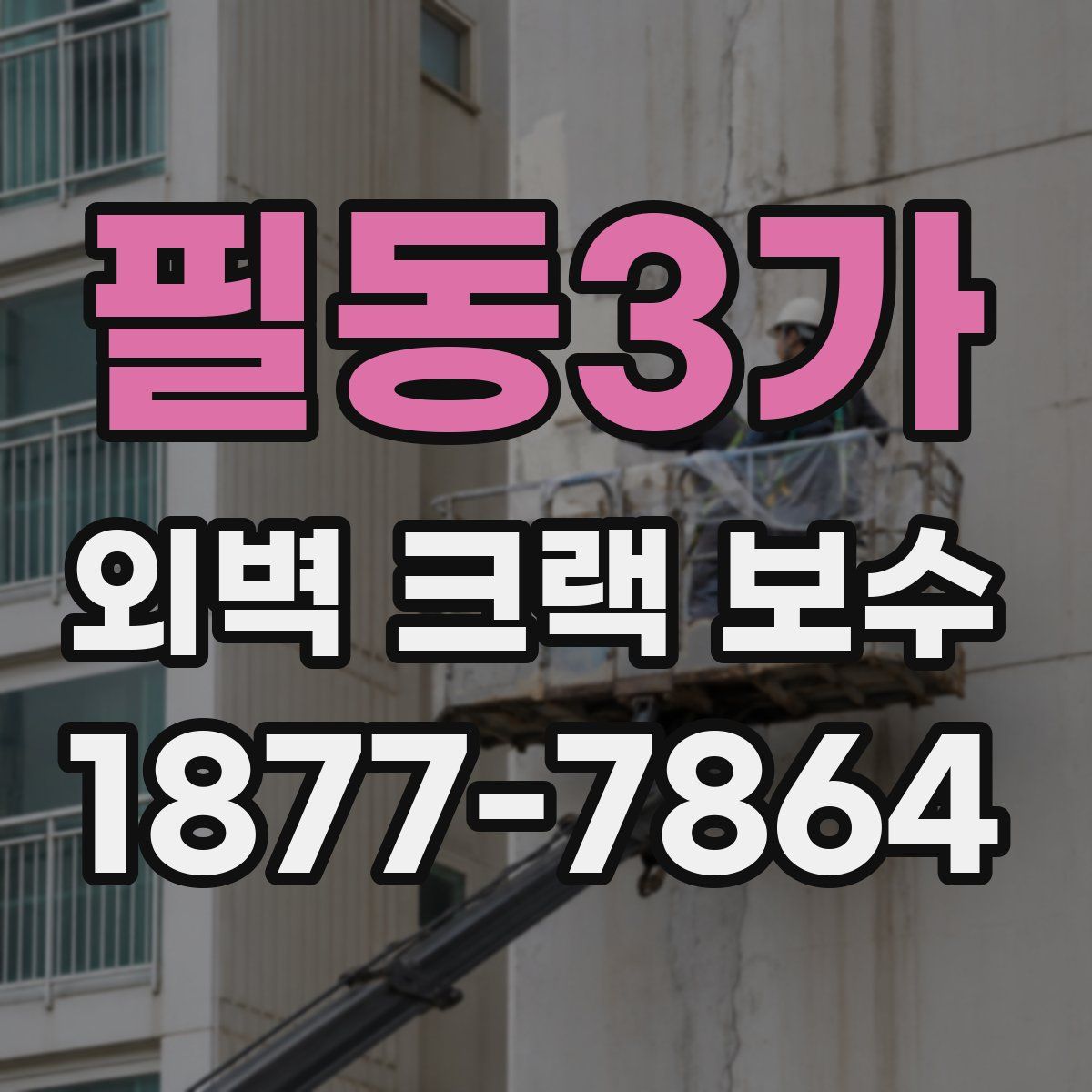 필동3가 외벽 크랙 보수
