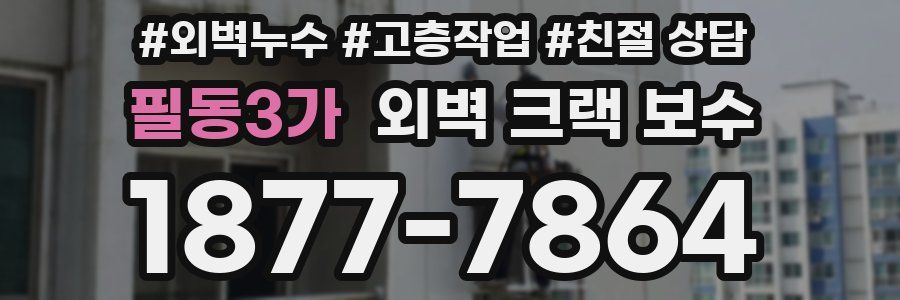 필동3가 외벽 크랙 보수