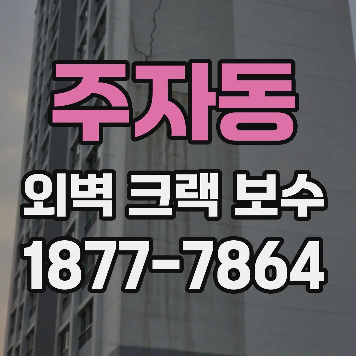 주자동 외벽 크랙 보수