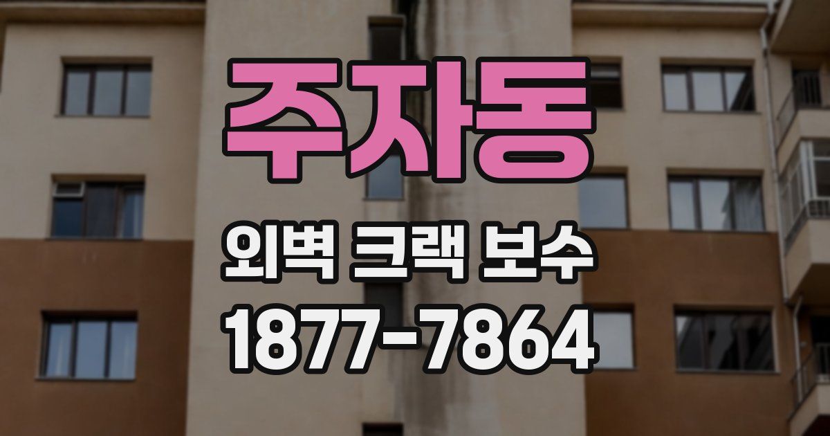 주자동 외벽 크랙 보수