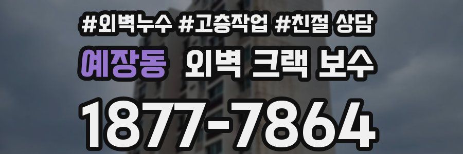 예장동 외벽 크랙 보수