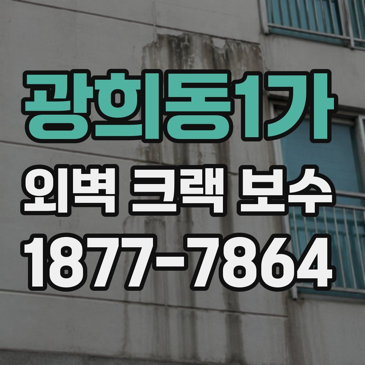 광희동1가 외벽 크랙 보수