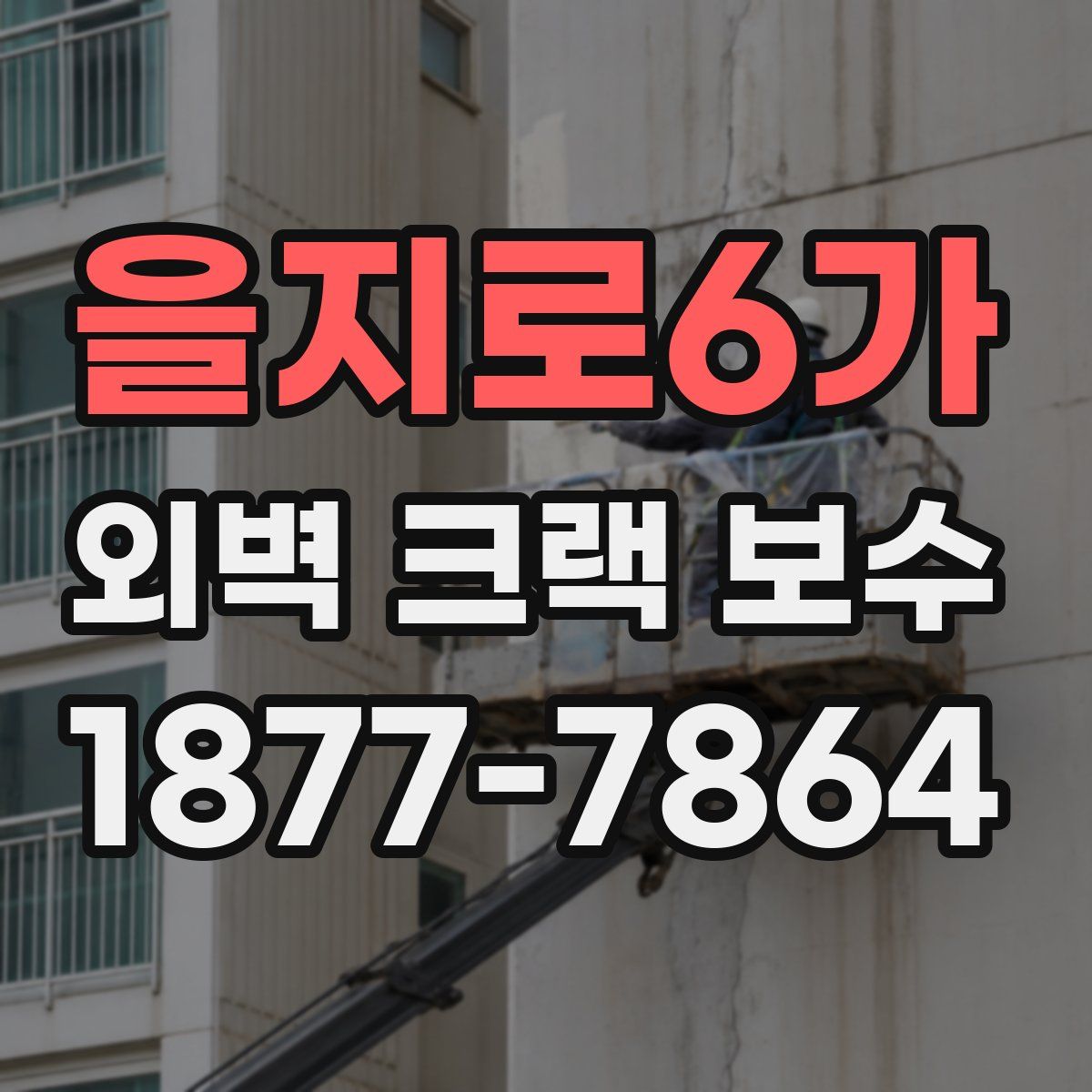 을지로6가 외벽 크랙 보수