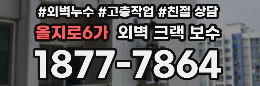 을지로6가 외벽 크랙 보수