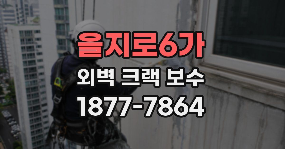 을지로6가 외벽 크랙 보수