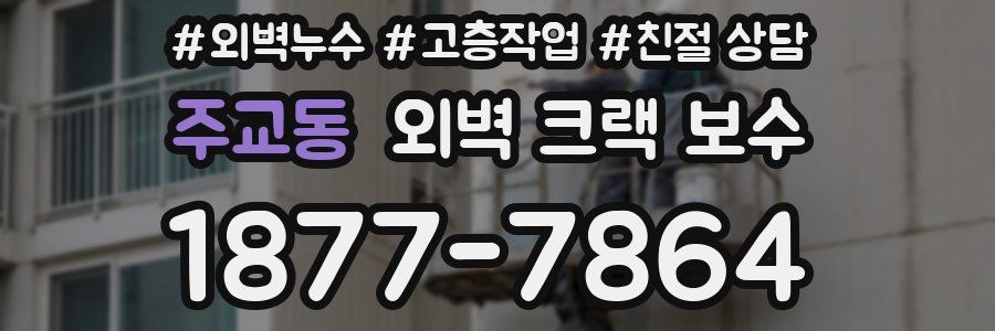 주교동 외벽 크랙 보수