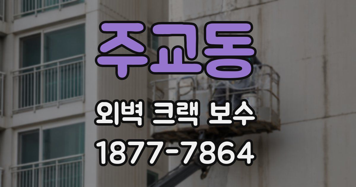 주교동 외벽 크랙 보수