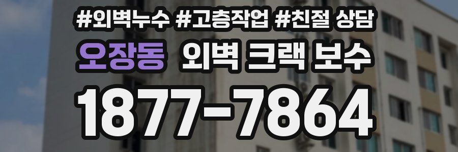 오장동 외벽 크랙 보수