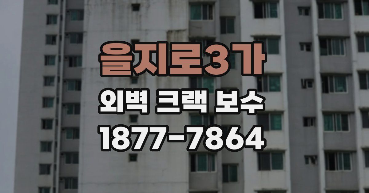 을지로3가 외벽 크랙 보수