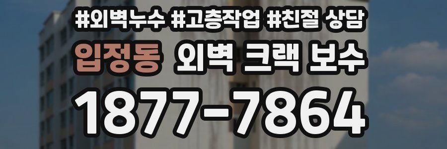 입정동 외벽 크랙 보수