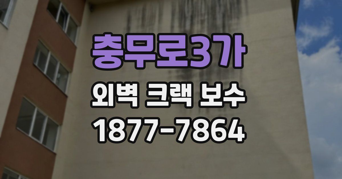 충무로3가 외벽 크랙 보수