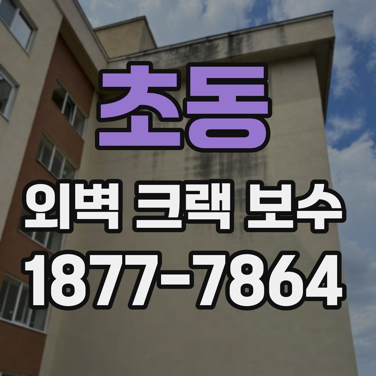 초동 외벽 크랙 보수