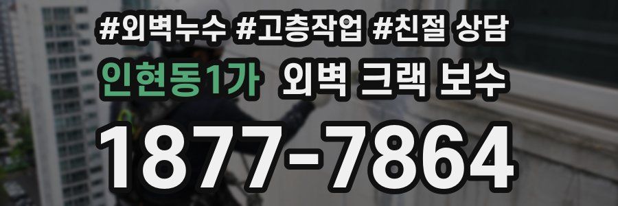 인현동1가 외벽 크랙 보수
