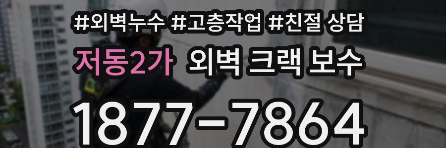 저동2가 외벽 크랙 보수