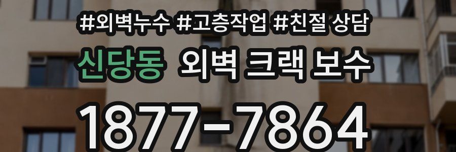 신당동 외벽 크랙 보수