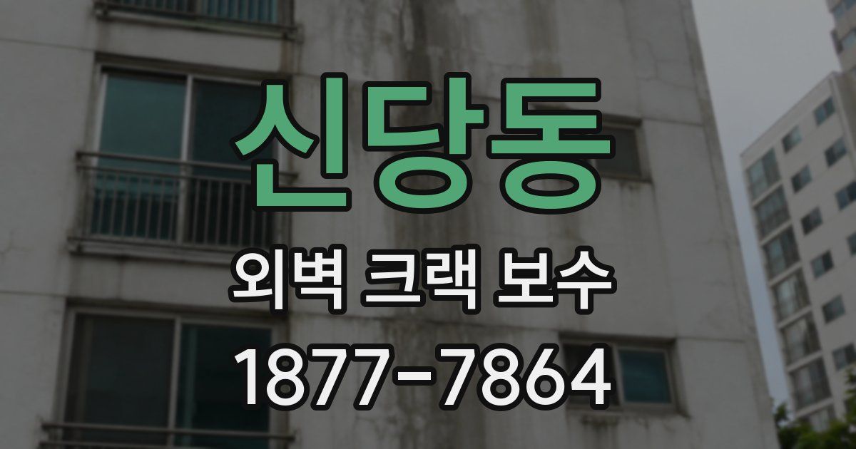 신당동 외벽 크랙 보수