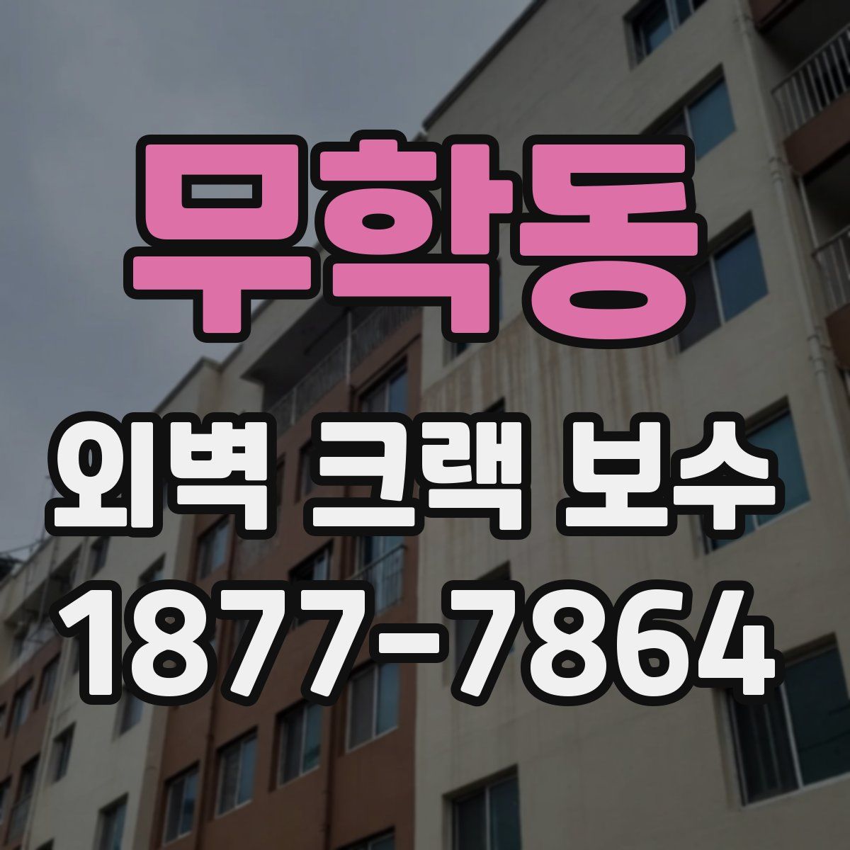 무학동 외벽 크랙 보수