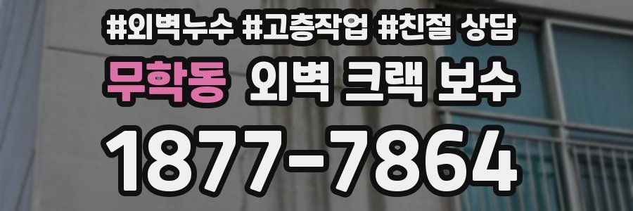 무학동 외벽 크랙 보수