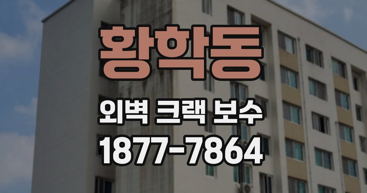 황학동 외벽 크랙 보수