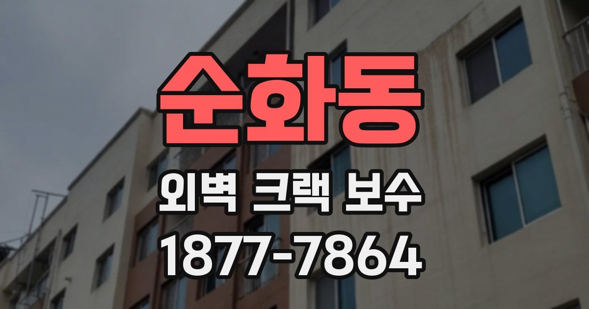 순화동 외벽 크랙 보수