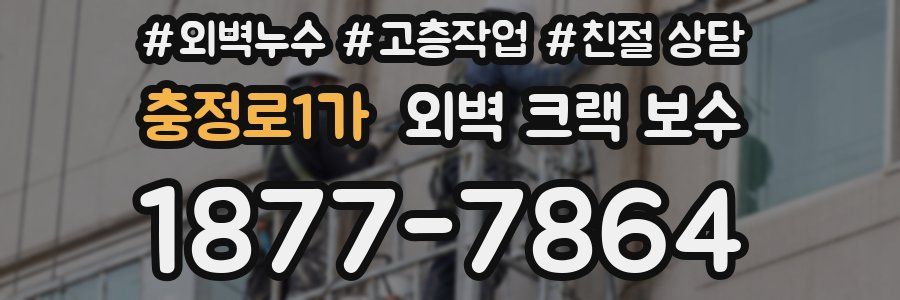 충정로1가 외벽 크랙 보수