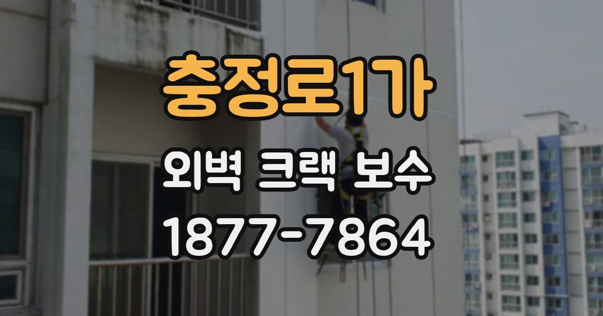 충정로1가 외벽 크랙 보수
