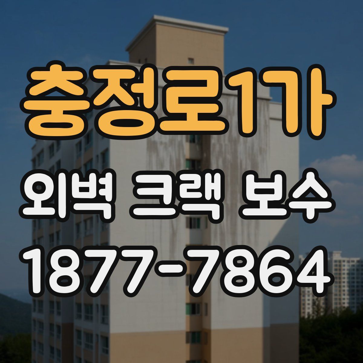 충정로1가 외벽 크랙 보수
