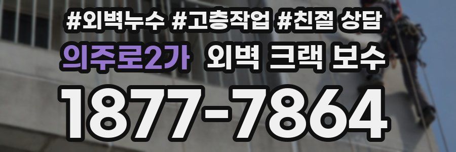 의주로2가 외벽 크랙 보수