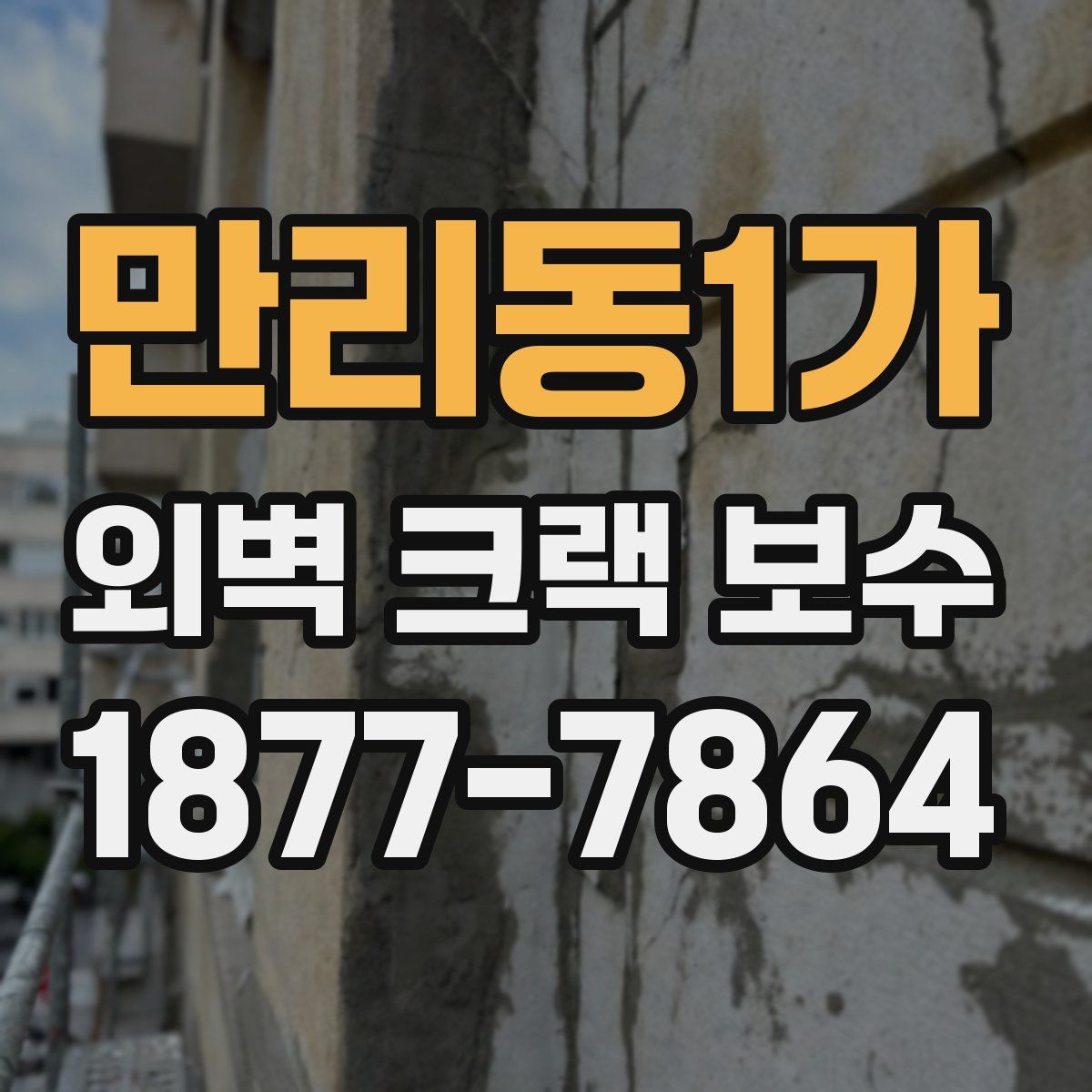 만리동1가 외벽 크랙 보수