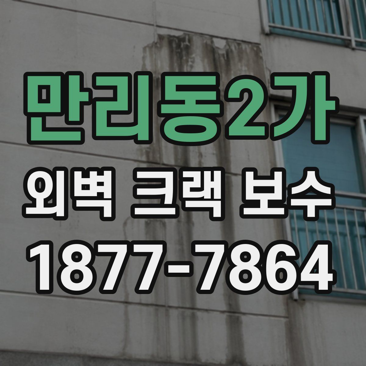 만리동2가 외벽 크랙 보수