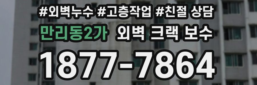 만리동2가 외벽 크랙 보수