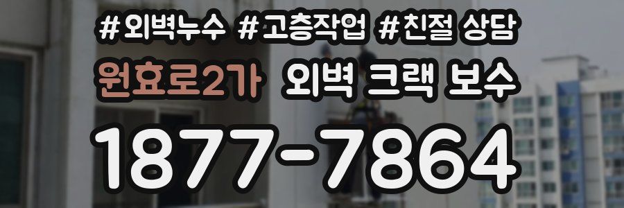 원효로2가 외벽 크랙 보수