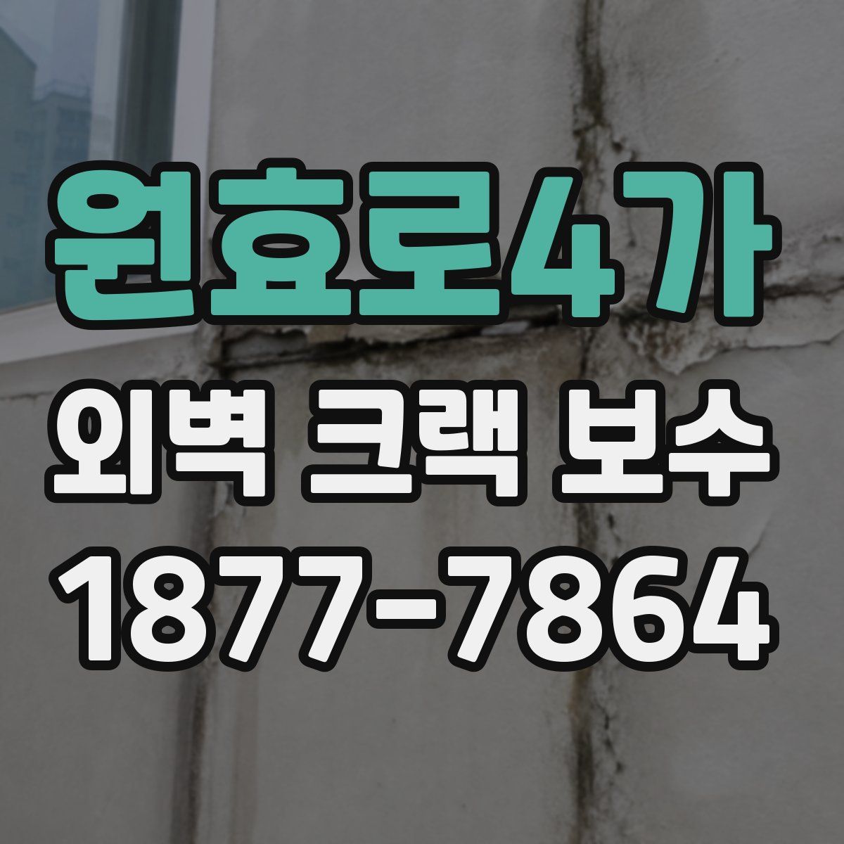 원효로4가 외벽 크랙 보수