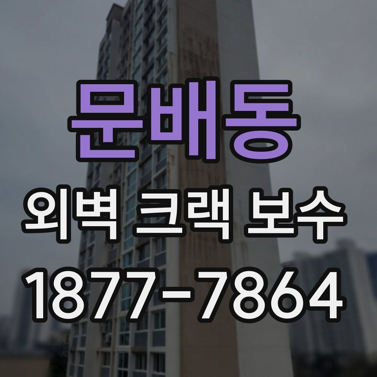 문배동 외벽 크랙 보수