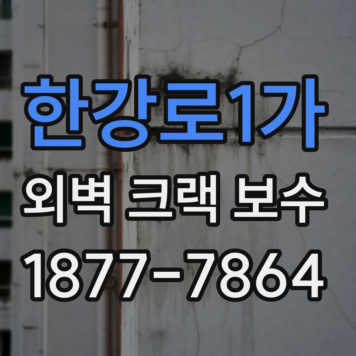 한강로1가 외벽 크랙 보수