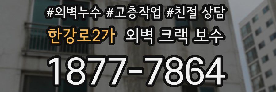 한강로2가 외벽 크랙 보수