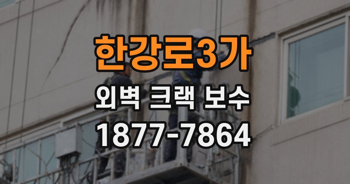 한강로3가 외벽 크랙 보수