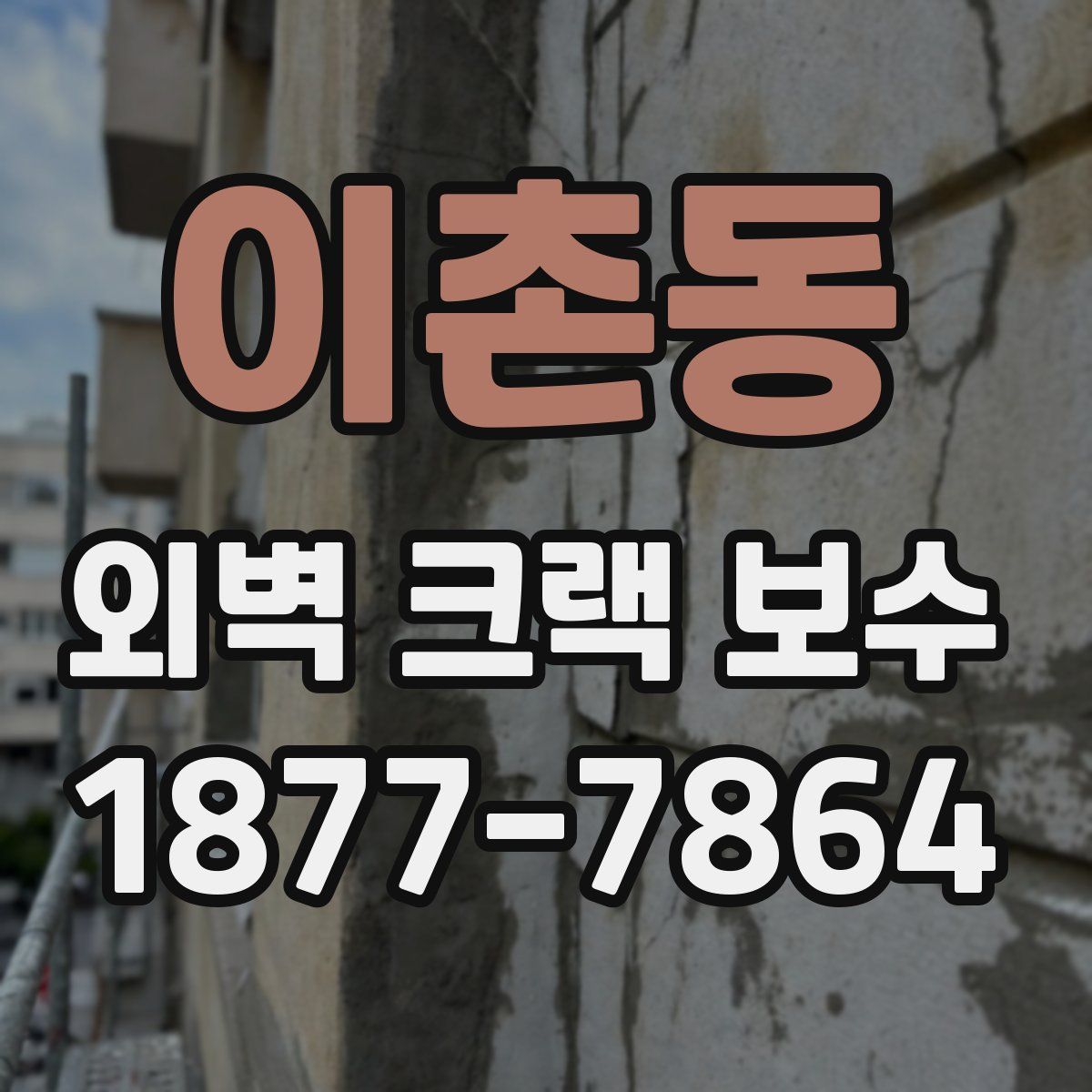 이촌동 외벽 크랙 보수