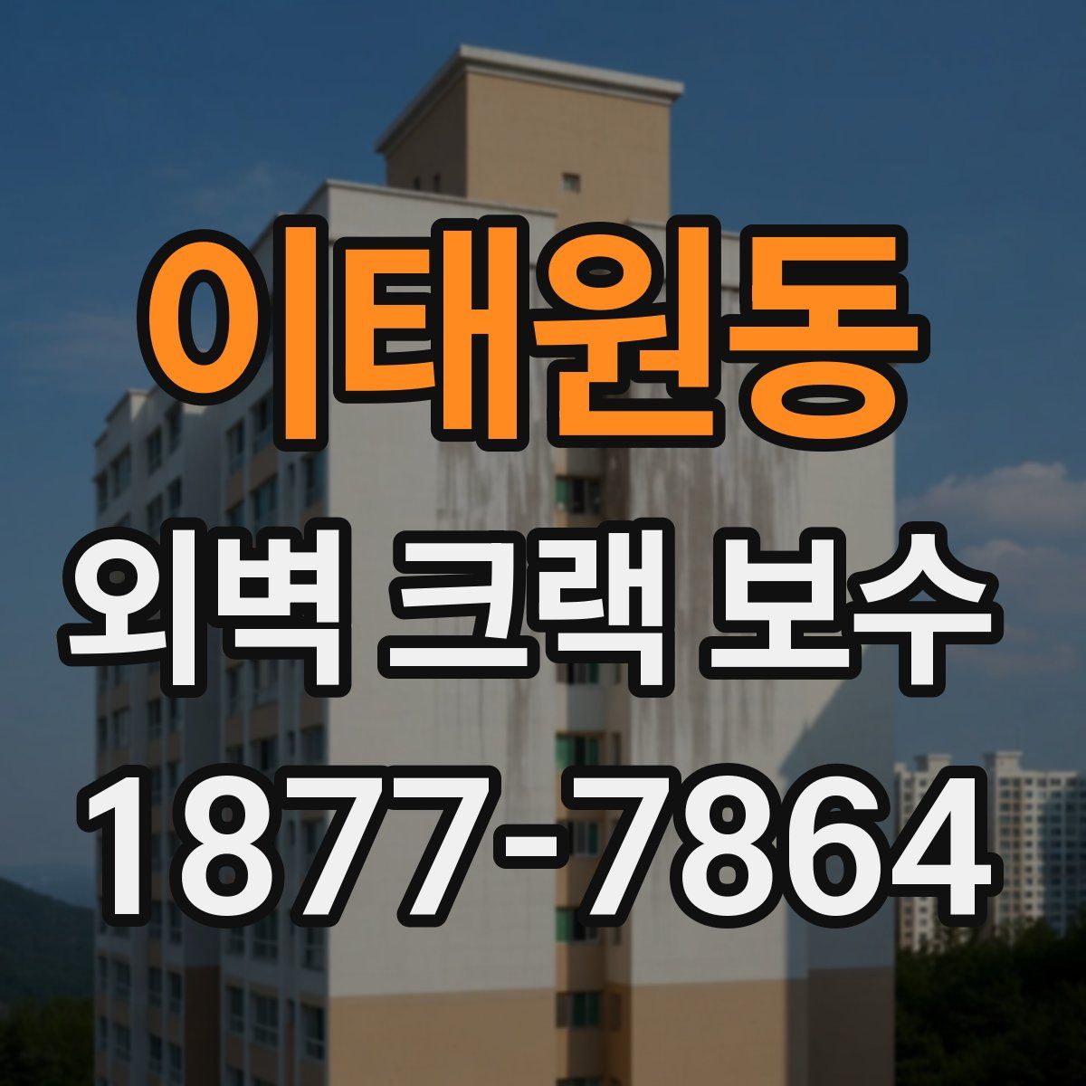 이태원동 외벽 크랙 보수