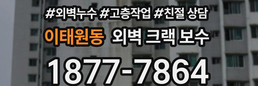 이태원동 외벽 크랙 보수