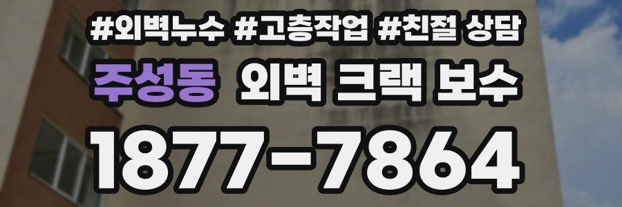 주성동 외벽 크랙 보수