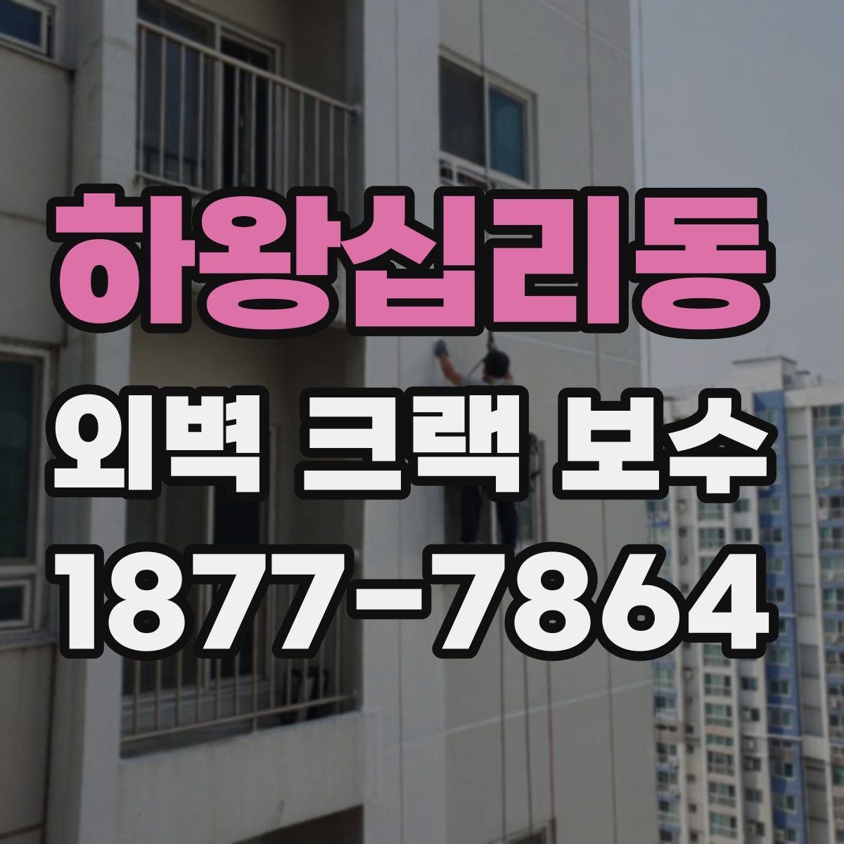 하왕십리동 외벽 크랙 보수