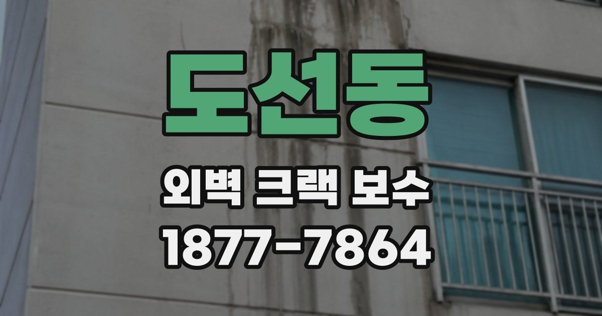 도선동 외벽 크랙 보수