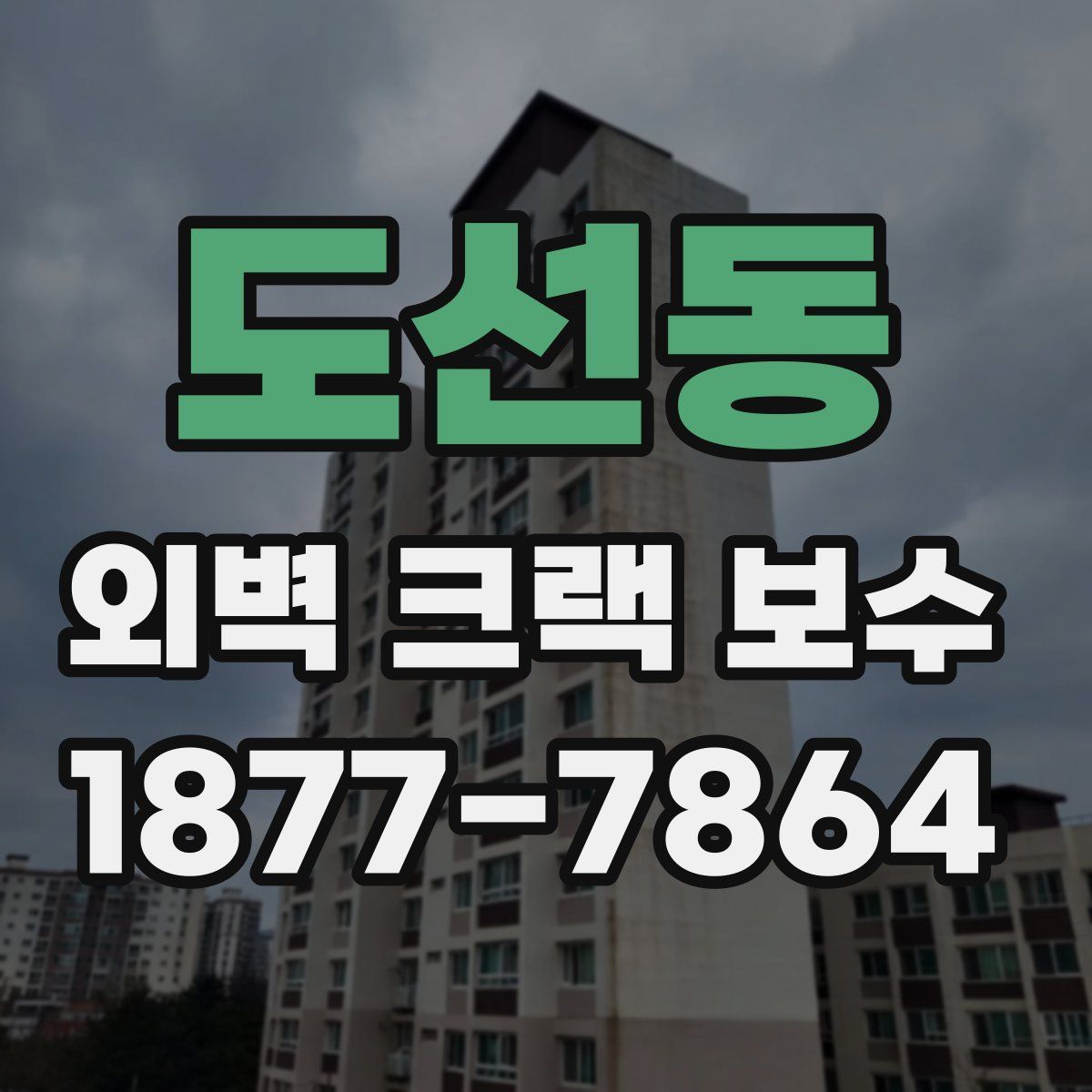 도선동 외벽 크랙 보수
