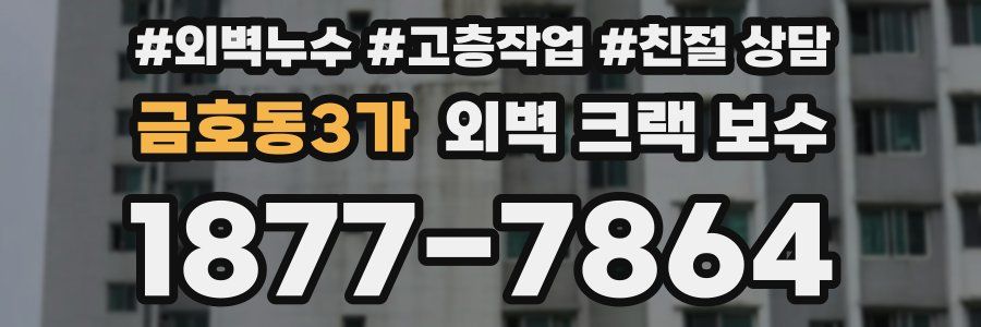 금호동3가 외벽 크랙 보수